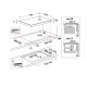 Whirlpool WF S1577 CPNE beépíthető indukciós kerámialap, 77x51x5.4 cm, fekete szín