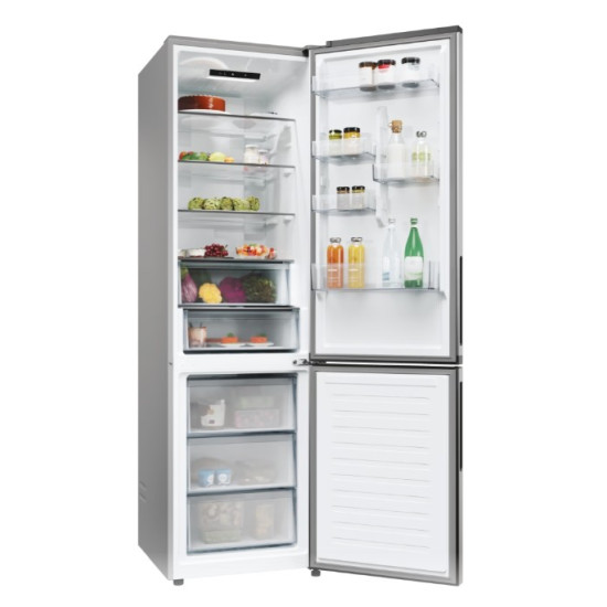 Candy ECN2CQTEX206 No Frost alulfagyasztós kombinált hűtőszekrény, 289/120L, 59.5x66.7x205 cm 