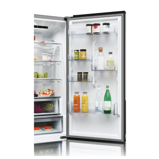 Candy ECN2CQTEX206 No Frost alulfagyasztós kombinált hűtőszekrény, 289/120L, 59.5x66.7x205 cm 