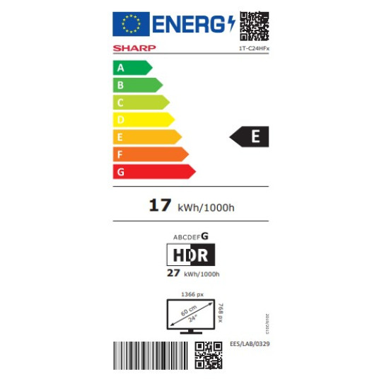 Sharp 24HF2265E HD Ready Smart LED TV, 24", 60.96 cm 