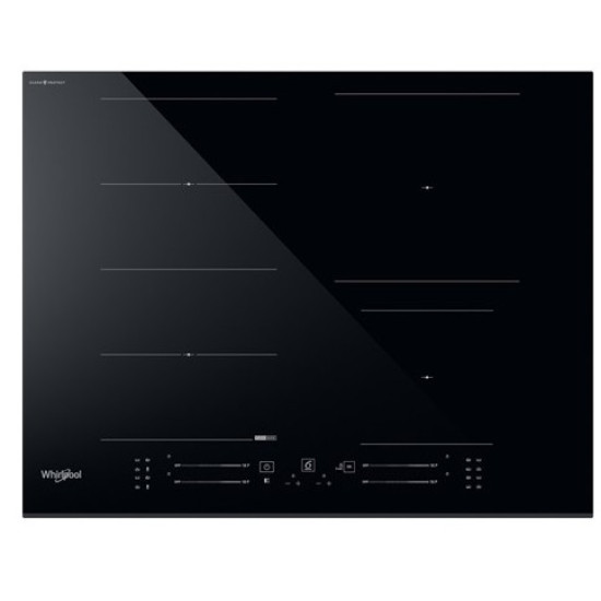 Whirlpool WF S4665 CPBF beépíthető indukciós kerámialap, 65x51x5.4 cm, fekete szín 