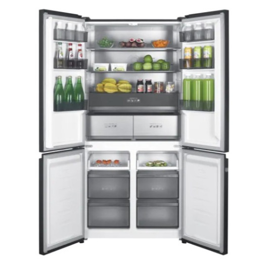 MPM MPM-503-SSI-10 Total No Frost side by side hűtőszekrény francia ajtós kialakítással, 349/151L, inverter kompresszor, 90.5x59.7x190.2 cm, sötét inox szín 