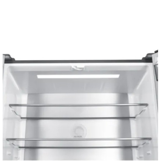 MPM MPM-503-SSI-10 Total No Frost side by side hűtőszekrény francia ajtós kialakítással, 349/151L, inverter kompresszor, 90.5x59.7x190.2 cm, sötét inox szín 