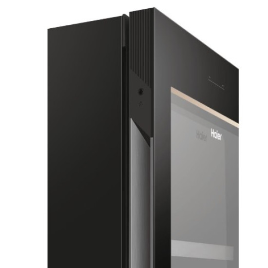 Haier HWS236GDEH1 borhűtő, 236 palack, Wifi+Bluetooth, 59.7x71.4x190 cm, fekete szín 