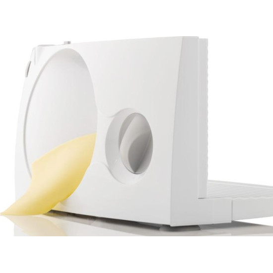 Gorenje R402W szeletelőgép, Solingen recés rozsdamentes acél pengével, 100W, fehér szín 