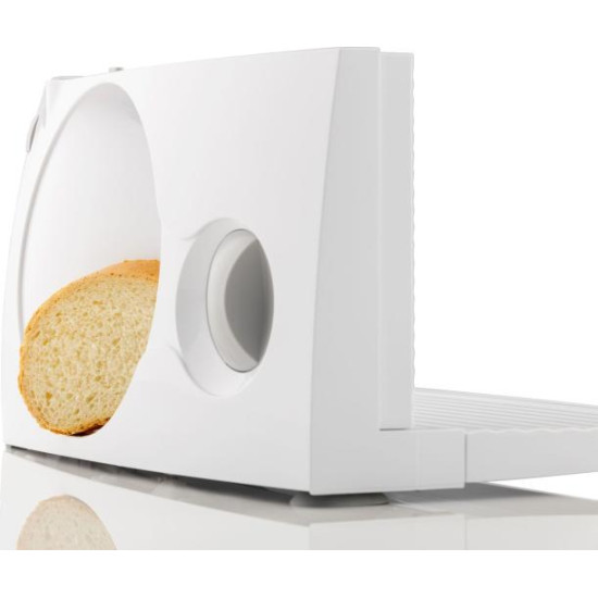 Gorenje R402W szeletelőgép, Solingen recés rozsdamentes acél pengével, 100W, fehér szín 