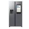 Samsung RS90F66BETEO side by side hűtőszekrény, AI Inverteres kompresszor, Wifi, 389/225L, 91.2x72.6x178.4 cm, Family Hub™, matt metál DOI szín 