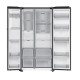 Samsung RS90F66BETEO side by side hűtőszekrény, AI Inverteres kompresszor, Wifi, 389/225L, 91.2x72.6x178.4 cm, Family Hub™, matt metál DOI szín 