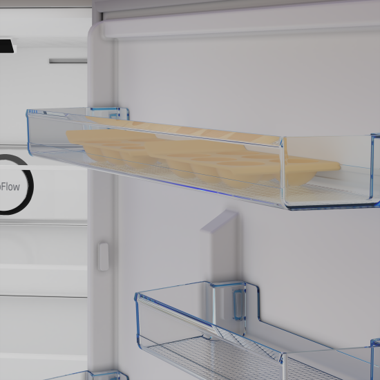 Beko B3RCNE564HW Total No Frost alulfagyasztós kombinált hűtőszekrény, 340/150L, 70x74.5x192 cm