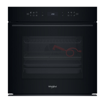 Whirlpool WOI78FPT1SBA beépíthető sütő, 73L, pirolitikus és hidrolitikus tisztítás, 6. Érzék technológia előre beállított receptek, 59.5x56.4x59.7 cm, fekete szín
