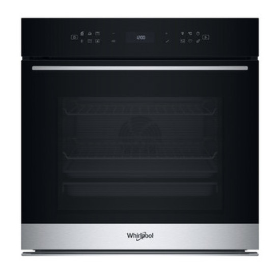 Whirlpool WOI78PT1SXA beépíthető sütő, 73L, 6. Érzék technológia előre beállított receptek, pirolitikus és hidrolitikus tisztítás, 59.5x56.4x59.7 cm, inox szín 