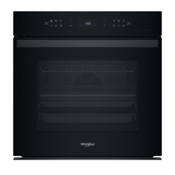 Whirlpool WOI6A8PT2SBA beépíthető sütő, pirolitikus és hidrolitikus tisztítás, 73L, 6. Érzék technológia előre beállított receptek, 59.5x56.4x59.7 cm, fekete szín 