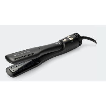 Imetec 11967 Airsleek 2 az 1-ben meleglevegős hajvasaló, 640W, ionizáló funkció, fekete matt arany szín 