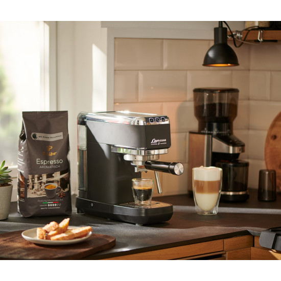 Tchibo Lapressa presszó kávéfőző, 1300W, fekete szín