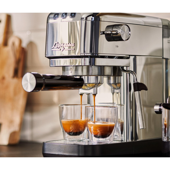 Tchibo Lapressa presszó kávéfőző, 1300W, ezüst szín 