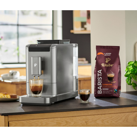 Tchibo Esperto Caffe2 automata kávéfőző, 1.4 L, 1470W, titán szürke 