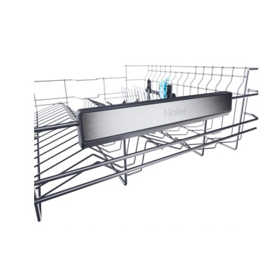 Haier XS 6B1M3PB teljesen beépíthető mosogatógép, 16 teríték, Wifi, inverter motor, automatikus ajtónyitás, 3 kosár, 59.7x55.5x81.8 cm
