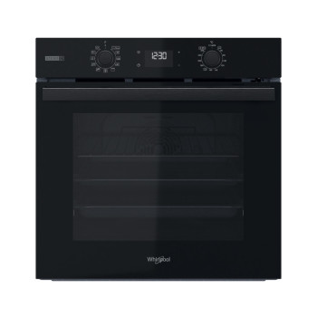 Whirlpool OMSR58RU1SB beépíthető sütő, 71L, pirolitikus és hidrolitikus tisztítás, Cook 3 funkció, 59.5x55.1x59.5 cm, fekete szín 