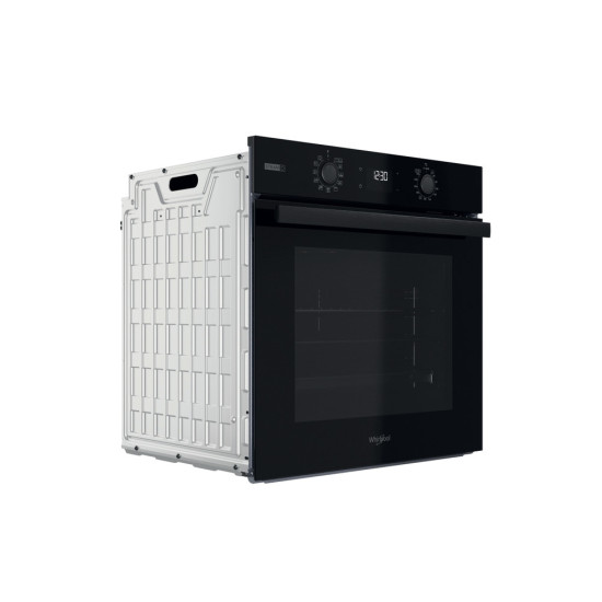 Whirlpool OMSR58RU1SB beépíthető sütő, 71L, pirolitikus és hidrolitikus tisztítás, Cook 3 funkció, 59.5x55.1x59.5 cm, fekete szín 