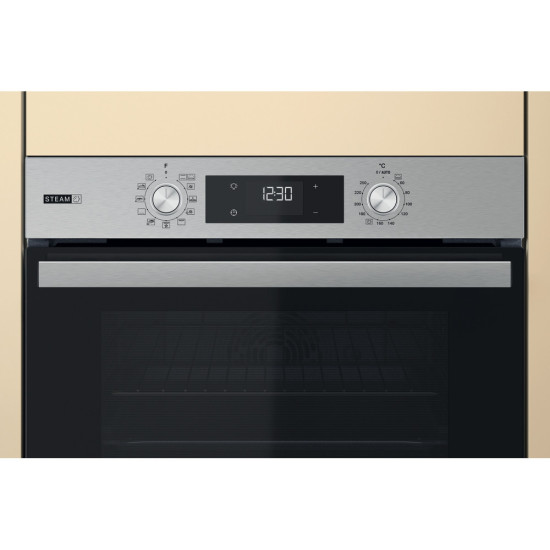 Whirlpool OMSR58CU1SX beépíthető sütő, 71L, Cook 3 funkció, 59.5x55.1x59.5 cm, inox szín 