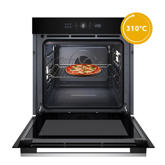 Whirlpool WOI5S8HM1SXA beépíthető sütő, 73L, 6. Érzék technológia előre beállított receptek, 59.5x56.4x59.7 cm, inox szín 