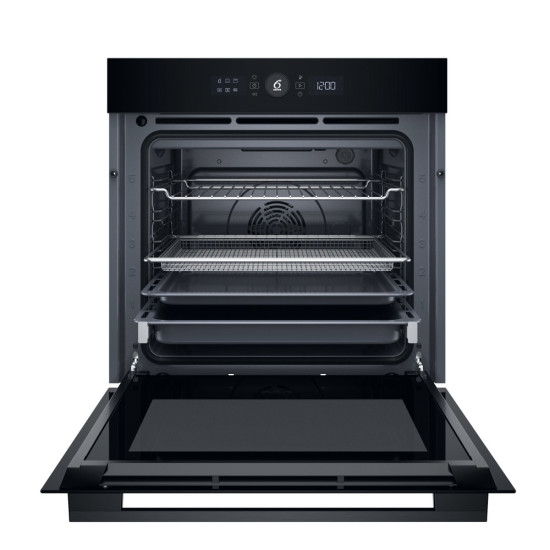 Whirlpool WOI5S8HM1SBA beépíthető sütő, 73L, 6. Érzék technológia előre beállított receptek, 59.5x56.4x59.7 cm, fekete szín 