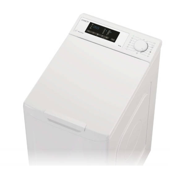 Candy TCA483D2-S felültöltős mosógép, 8kg, WIFI, 41x60x86 cm
