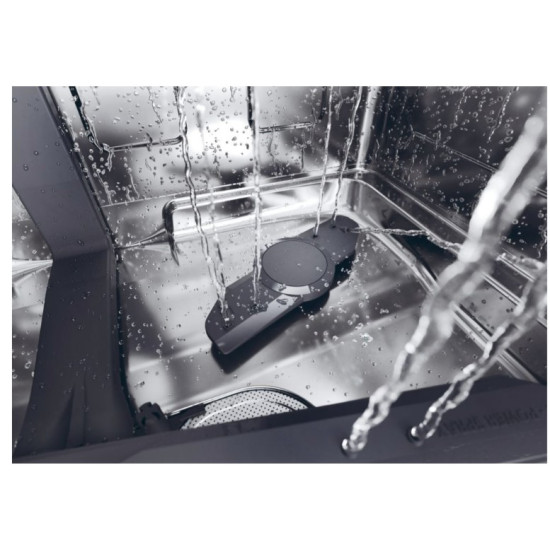 Haier XF 4A4M4PX mosogatógép, 14 teríték, Wifi, inverter motor, 3 kosár, automatikus ajtónyitás, 59.7x59.8x85 cm, inox szín 