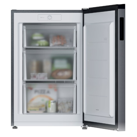 Candy CNUQ2L58EX fagyasztószekrény, 90L, 54.5x57x86 cm, ezüst szín