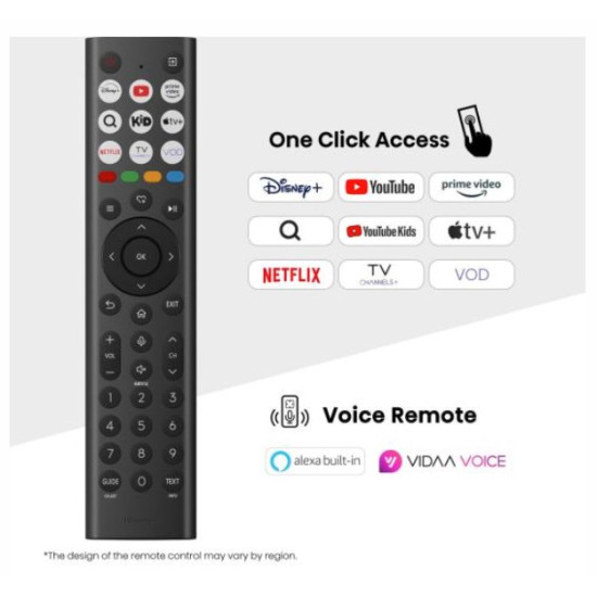 Hisense 65A6Q 4K UHD Smart LED TV, 65", 165.1 cm 