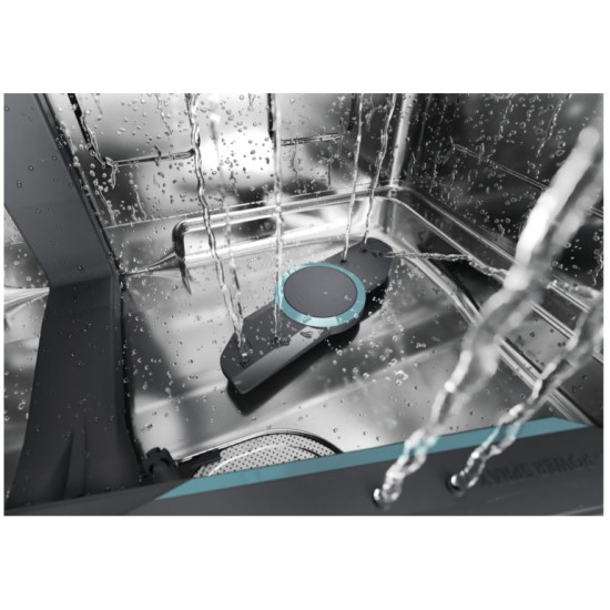 Haier XF 4A4M4PX mosogatógép, 14 teríték, Wifi, inverter motor, 3 kosár, automatikus ajtónyitás, 59.7x59.8x85 cm, inox szín 