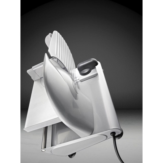 Gorenje R506E szeletelőgép rozsdamentes acél Solingen pengével, 160W, ezüst szín