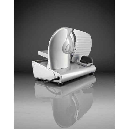 Gorenje R506E szeletelőgép rozsdamentes acél Solingen pengével, 160W, ezüst szín