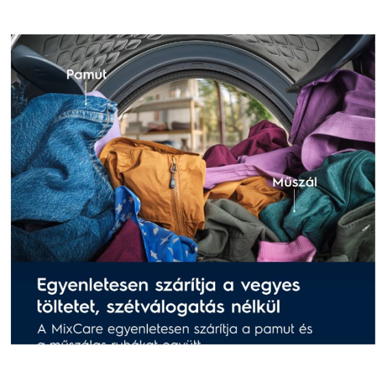 Electrolux EW6D285AE hőszivattyús szárítógép, 8 kg, inverter motor, 59.6x63.8x85 cm 