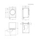 Electrolux EW6D285AE hőszivattyús szárítógép, 8 kg, inverter motor, 59.6x63.8x85 cm 