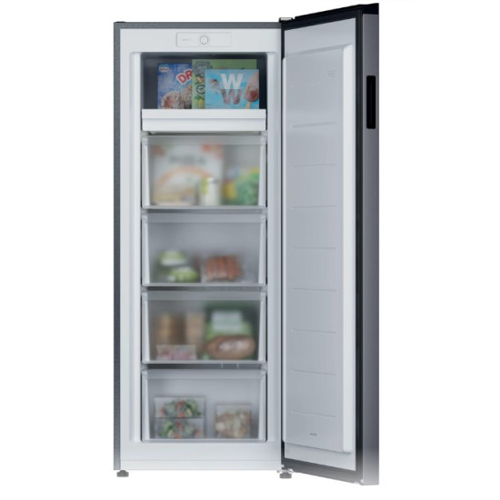 Candy CNUQ2L513EX fagyasztószekrény, 169L, 54.5x57x138 cm, inox szín 