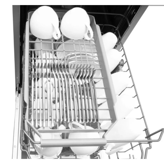 Amica DIM42E6TBqD teljesen beépíthető mosogatógép, 10 teríték, inverter motor, 44.8x55x81.5 cm