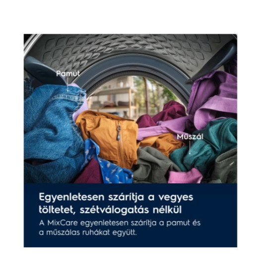 Electrolux EW6D384AE hőszivattyús szárítógép, 8 kg, inverter motor, 59.6x63.8x85 cm