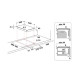 Whirlpool WRD 6030 B beépíthető dominó 2 főzőzónás kerámialap, 30x52x4.7 cm, fekete szín