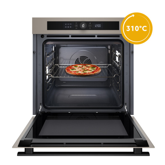 Whirlpool WOI4S8CM1SEA beépíthető sütő, 73L, 6. Érzék technológia előre beállított receptek, 59.5x56.4x59.7 cm, urban beige szín 