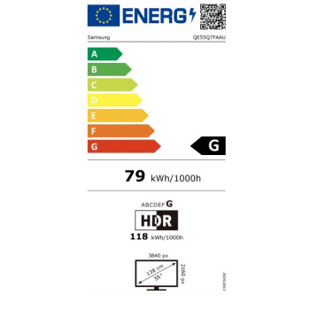 Samsung QE55Q7FAAUXXH 4K UHD Smart QLED TV, 55", 139.7 cm