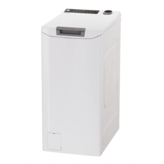 Hoover THO286TM5-S felültöltős mosógép, 8 kg, WIFI+Bluetooth, inverter motor, 41x60x86 cm