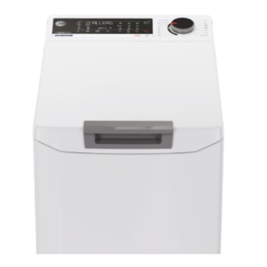 Hoover THO286TM5-S felültöltős mosógép, 8 kg, WIFI+Bluetooth, inverter motor, 41x60x86 cm