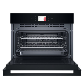 Whirlpool WCW9O7PHTSB beépíthető kompakt sütő és mikró, 53L, Crisp funkció, 950W, 55.9x54.3x45.5 cm, fekete szín 