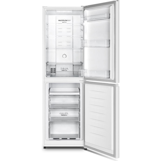 Gorenje NRK418DCW4 No Frost Plus alulfagyasztós kombinált hűtőszekrény, inverter kompresszor, 171/85L, 55x55.7x182.4 cm