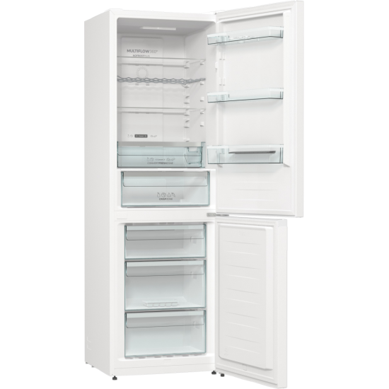 Gorenje NRK619DA2W4 No Frost Plus alulfagyasztós kombinált hűtőszekrény, inverter kompresszor, 204/96L, 60x59.2x185 cm