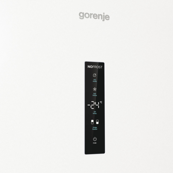 Gorenje NRK619DA2W4 No Frost Plus alulfagyasztós kombinált hűtőszekrény, inverter kompresszor, 204/96L, 60x59.2x185 cm