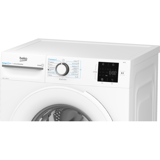 Beko BM3WFSU37013WW elöltöltős mosógép, 7 kg, inverter motor, 60x49.6x84.5 cm 