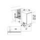 Whirlpool WH6IC11BS7LA0 teljesen beépíthető mosogatógép, automatikus ajtónyitás,3 kosár, 11 teríték, 44.8x55.5x82 cm
