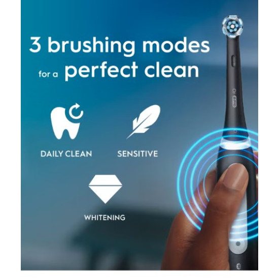Oral-B iO3 Matt Black elektromos fogkefe 